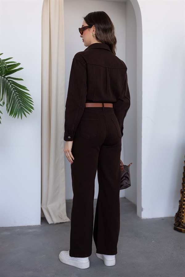 Kemerli Kot Tulum - KAHVERENGİ