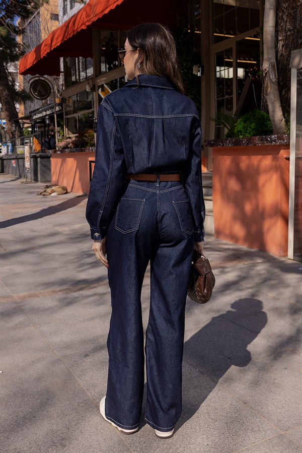 Kemerli Kot Tulum - LACİVERT