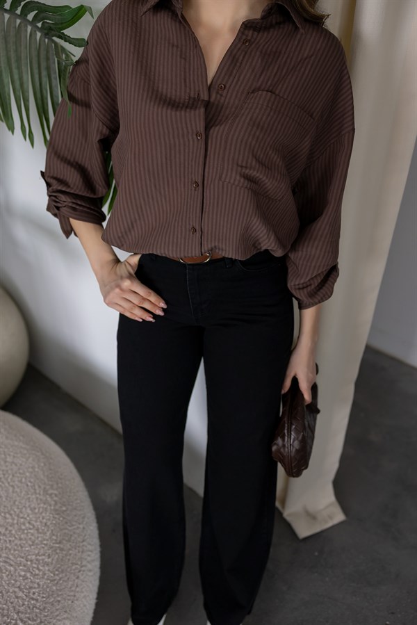 Kemerli Mom Jean - SİYAH