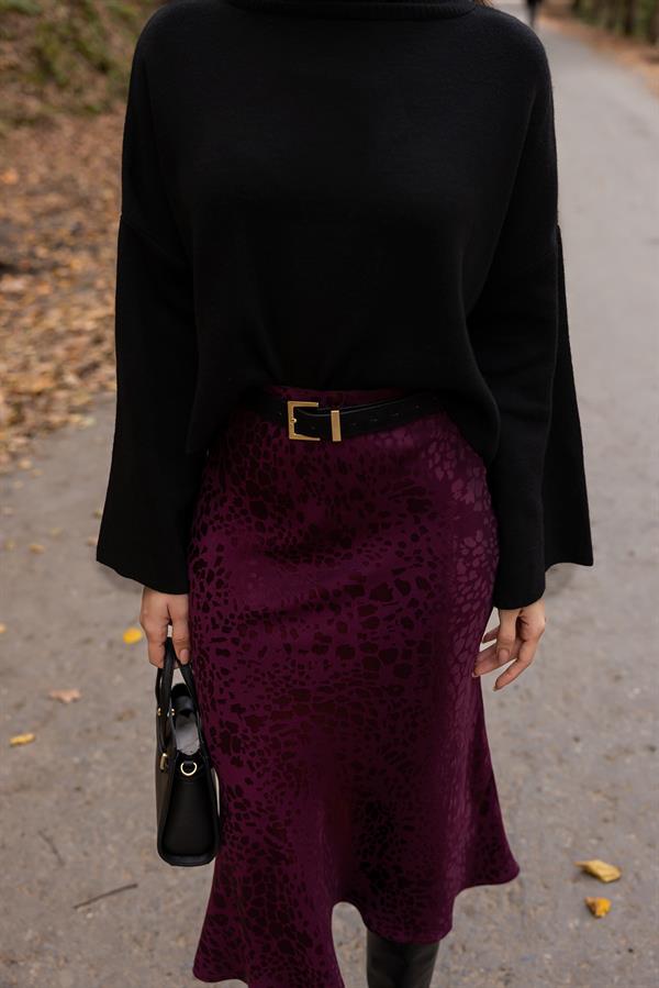 Leopar Desenli Etek - MÜRDÜM