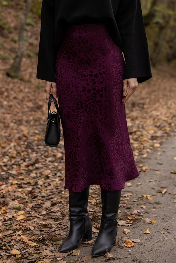 Leopar Desenli Etek - MÜRDÜM