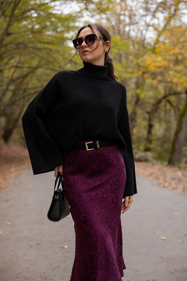 Leopar Desenli Etek - MÜRDÜM