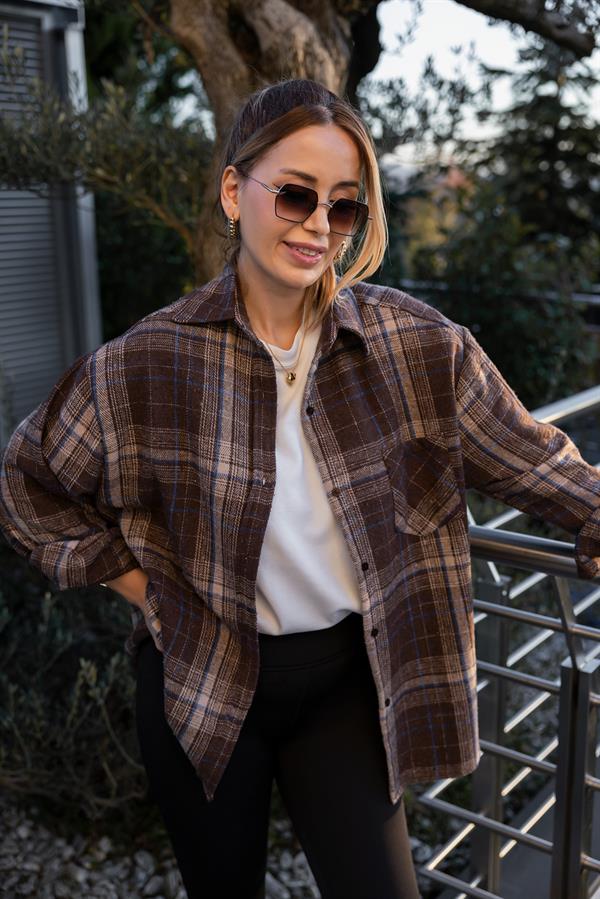 Oduncu Gömlek - KAHVERENGİ