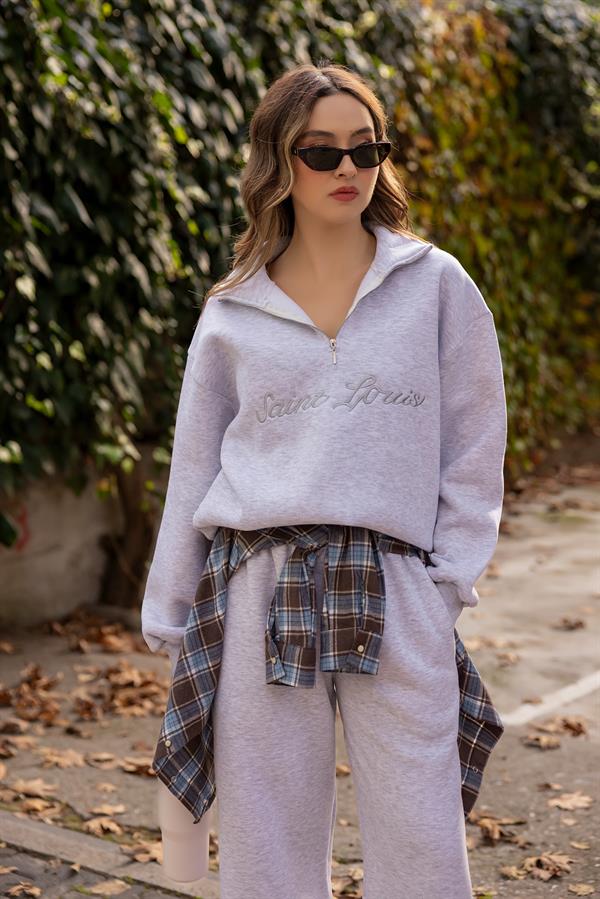 Oversize Eşofman Takımı - GRİ