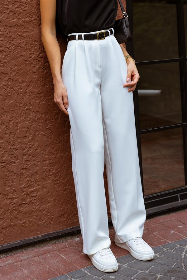 Palazzo Pantolon - BEYAZ