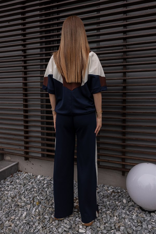 Paraşüt Detaylı Eşofman Takımı - LACİVERT