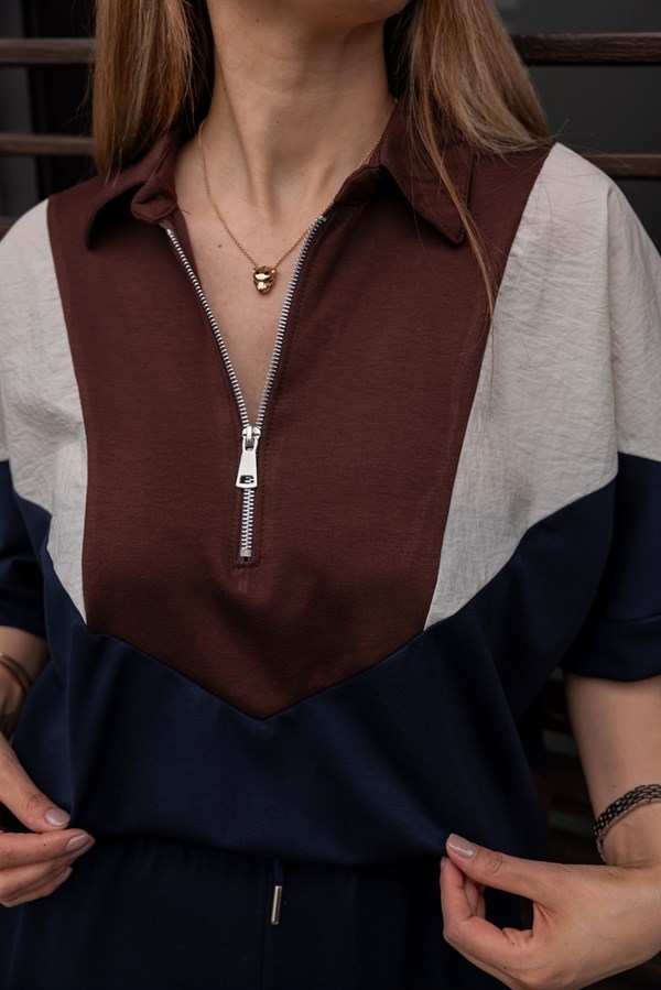 Paraşüt Detaylı Eşofman Takımı - LACİVERT