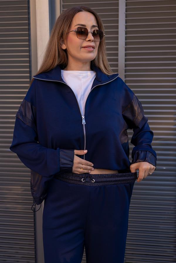 Paraşüt Detaylı Modal Takım - LACİVERT