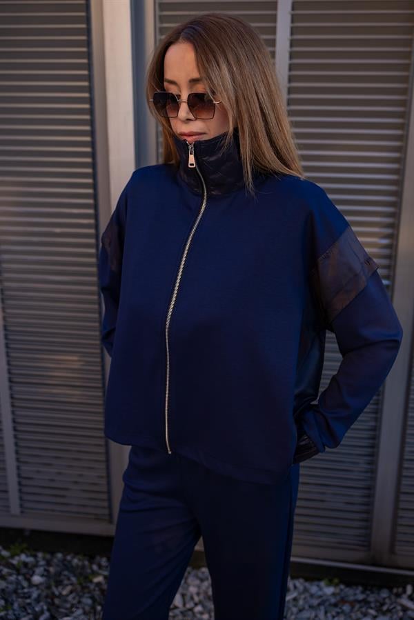 Paraşüt Detaylı Modal Takım - LACİVERT