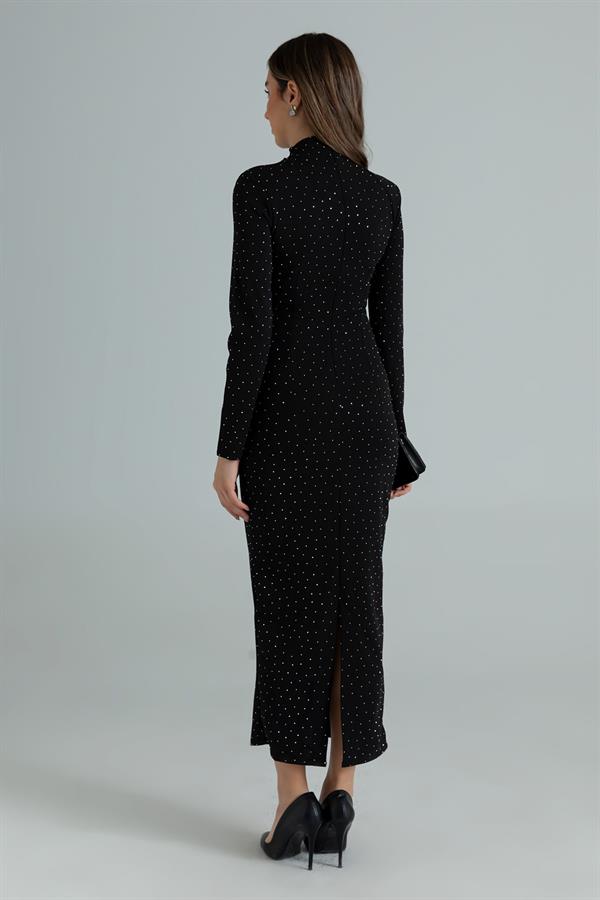 Parıltılı Elbise - SİYAH