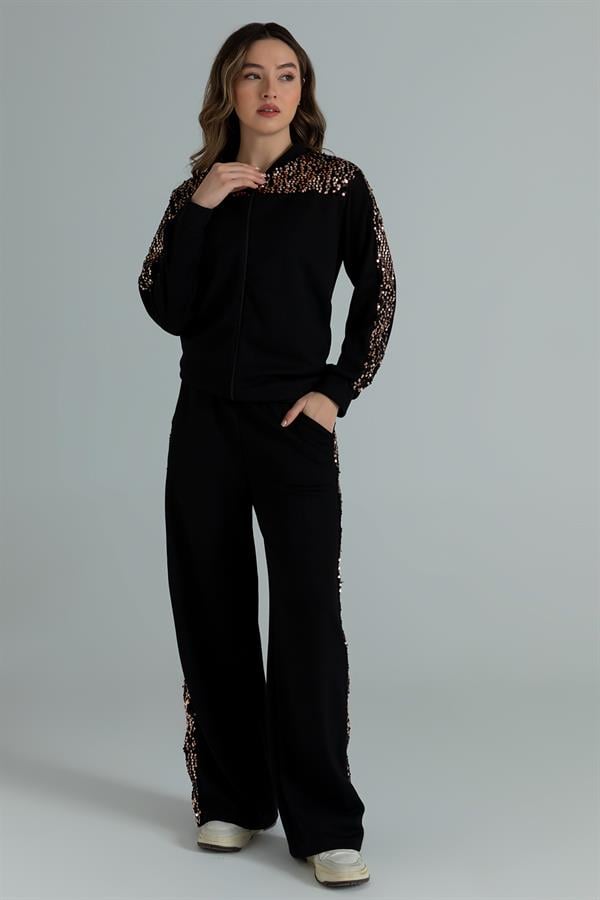 Payet Tasarımlı Takım - SİYAH