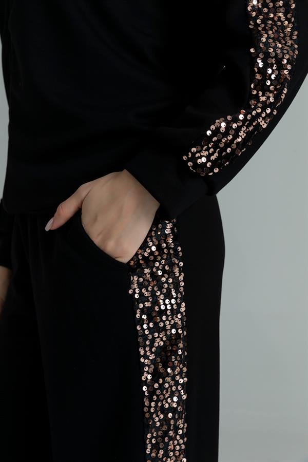 Payet Tasarımlı Takım - SİYAH