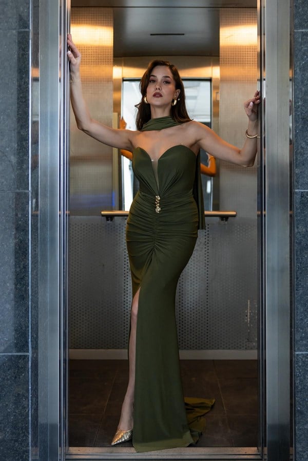 Şal Detay Abiye - HAKİ