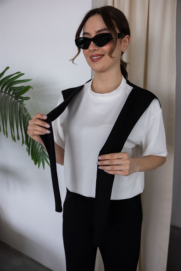 Şal Yaka Takım - SİYAH