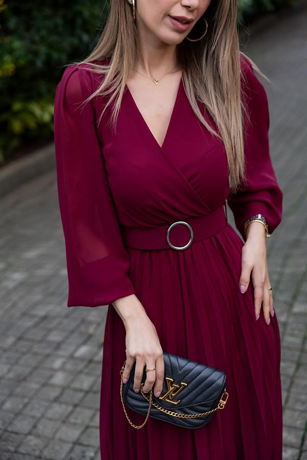 Long Dress - Burgundy