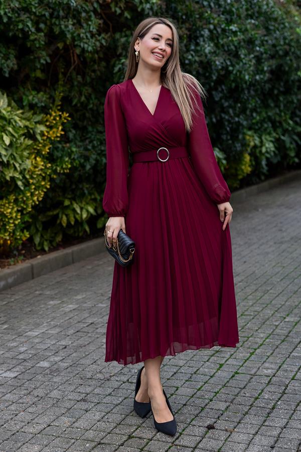 Long Dress - Burgundy