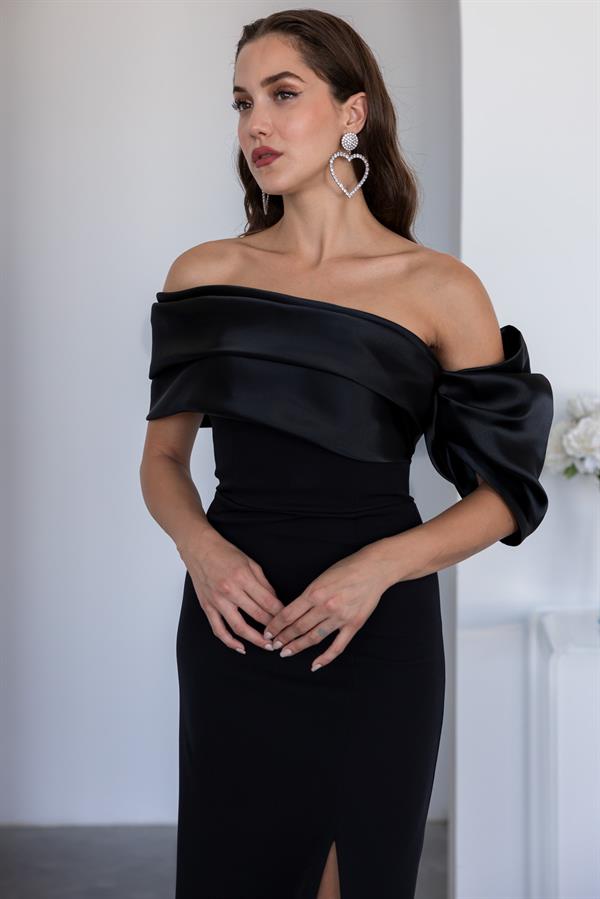 Uzun Tasarım Abiye - SİYAH