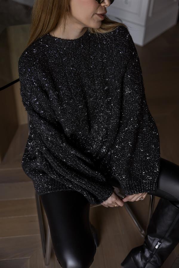 Yarasa Kol Simli Kazak - SİYAH