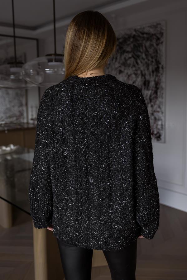 Yarasa Kol Simli Kazak - SİYAH