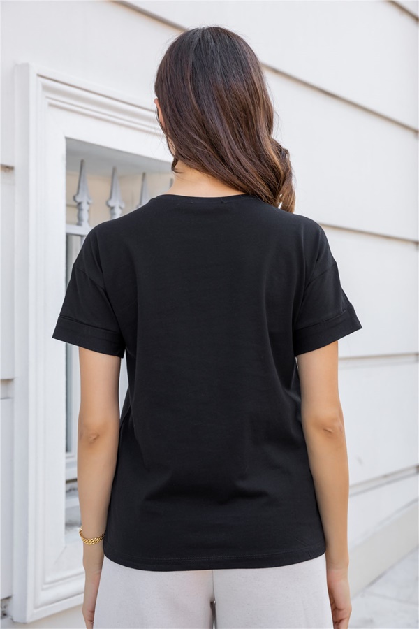 Basic Tshirt - SİYAH
