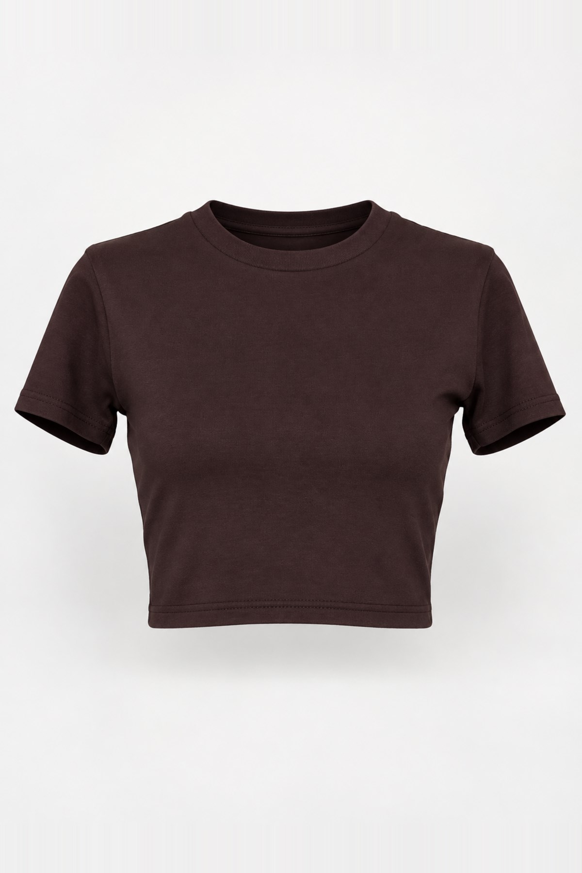 MGZ Crop T-Shirt - KAHVERENGİ