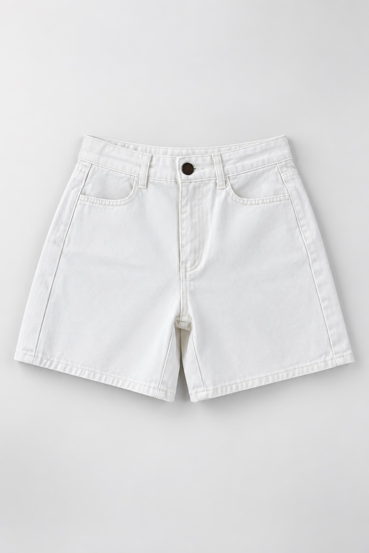 MGZ Denim Şort - EKRU