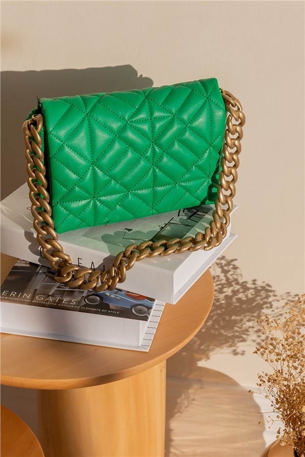 Cross Body Meets Hand Bag .One Gorg Mettalic Green Green that can be worn  both ways. Loads of room for your keys, purse and touch up… | Instagram