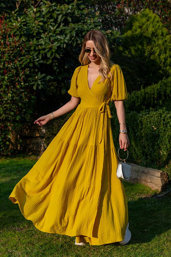 Gofre Maxi Elbise - HARDAL