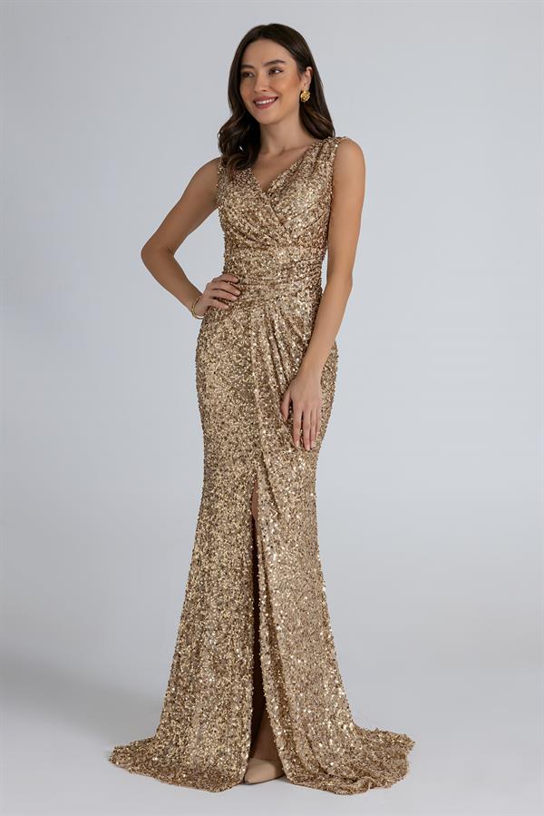 Pul Payet Drapeli Abiye - GOLD