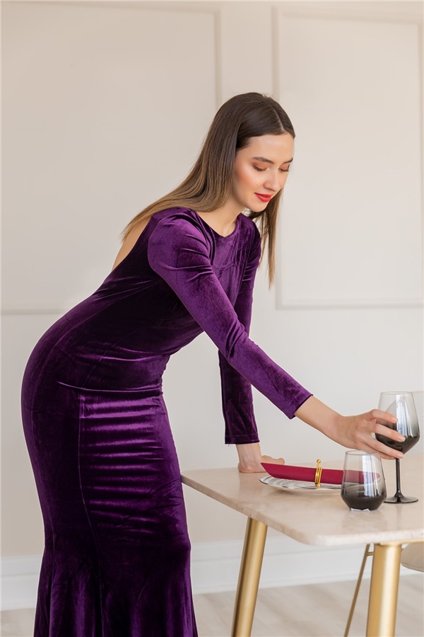 Purple Evening Dress