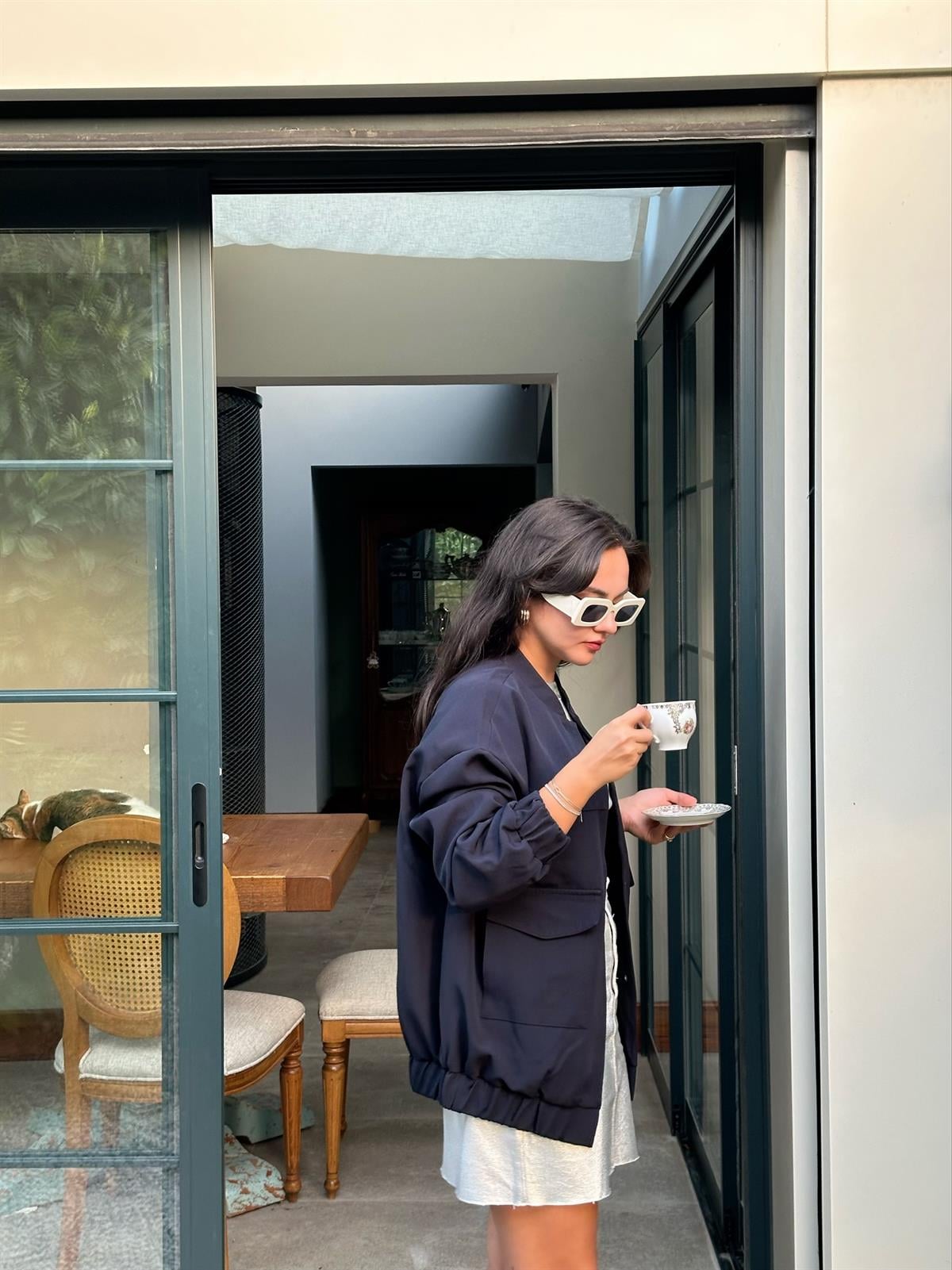 LACİVERT BOMBER CEKET