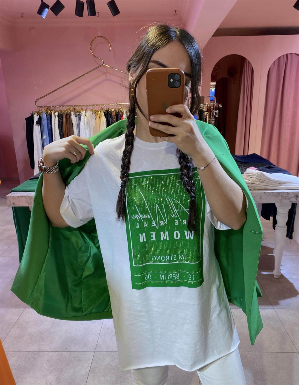 PAMUKLU YANI YIRTMAÇLI TSHİRT 