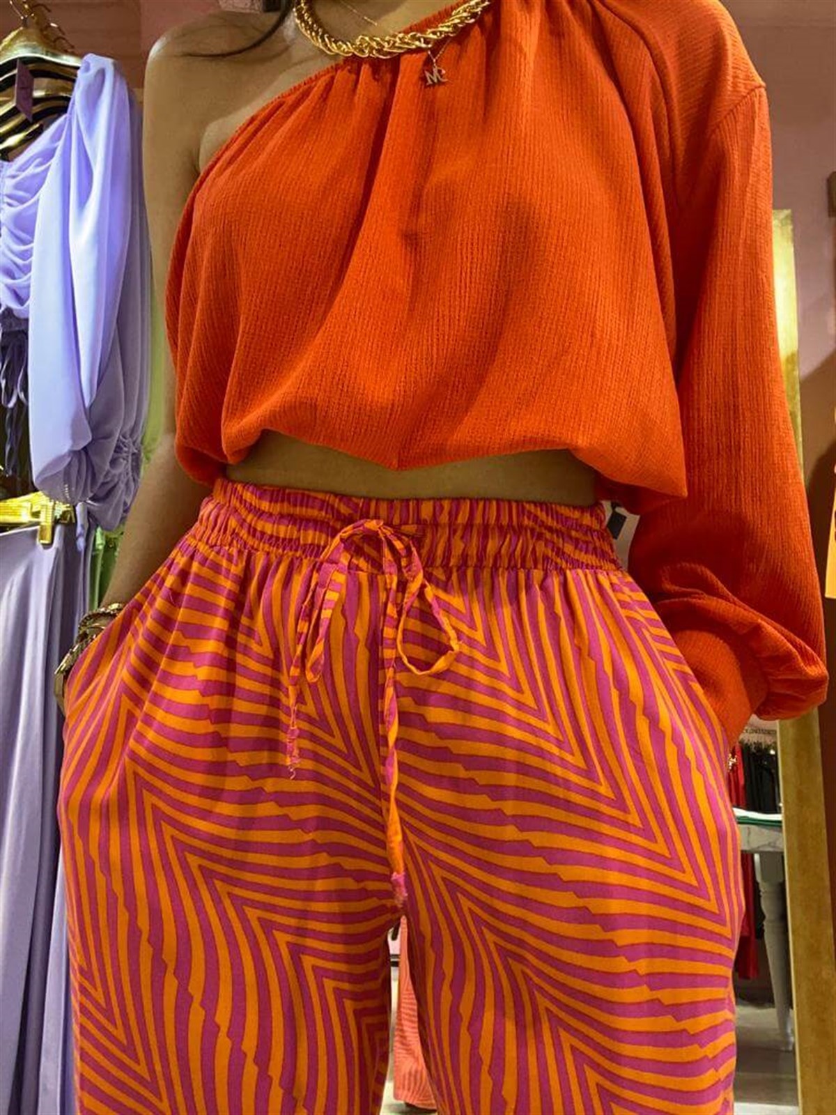 RAHAT KALIP İKİ RENKLİ PANTOLON