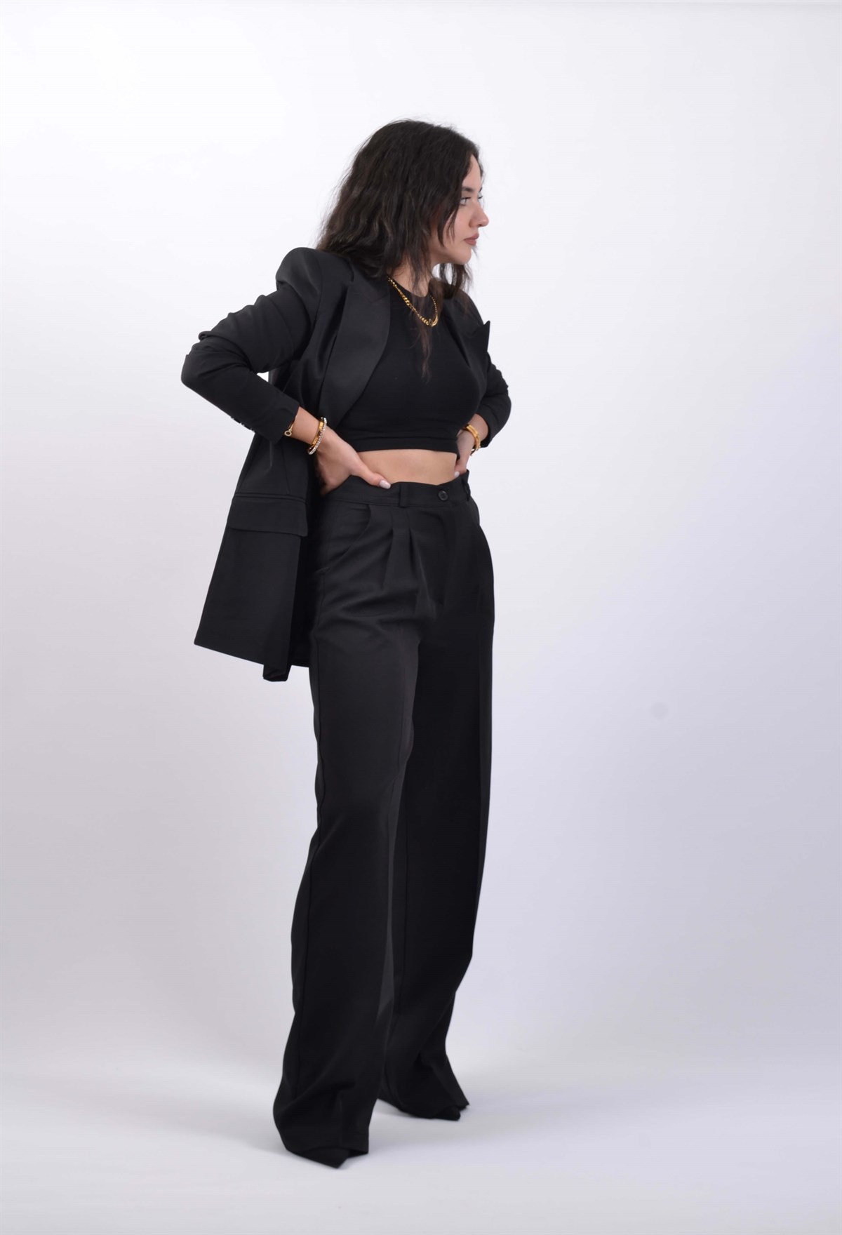 SİYAH PALAZZO PANTOLON