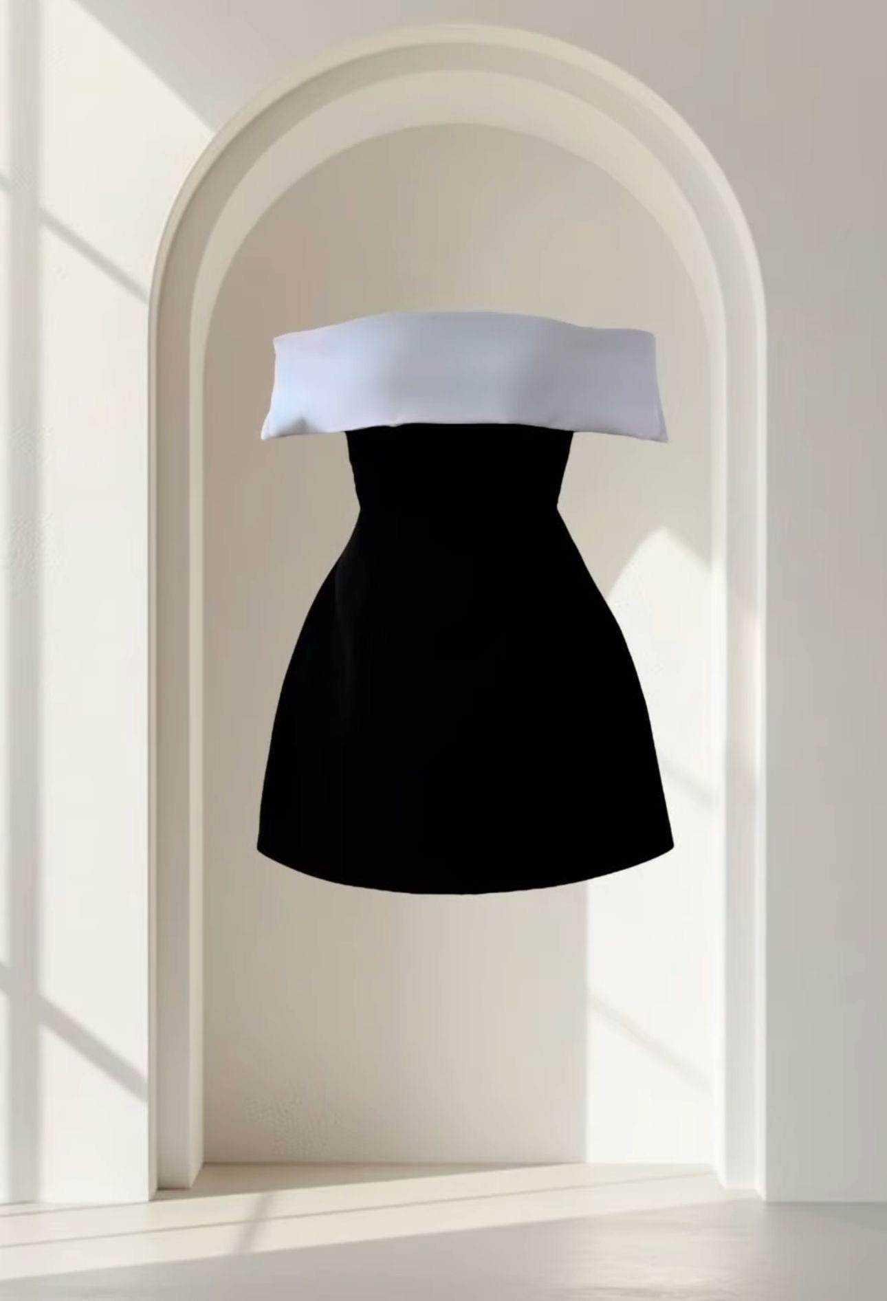  KONTRAST MİNİ ELBİSE