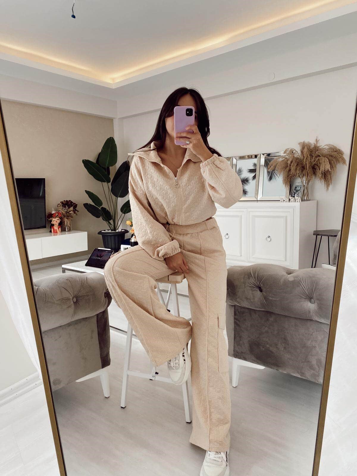 BEJ DOKULU EŞOFMAN TAKIM