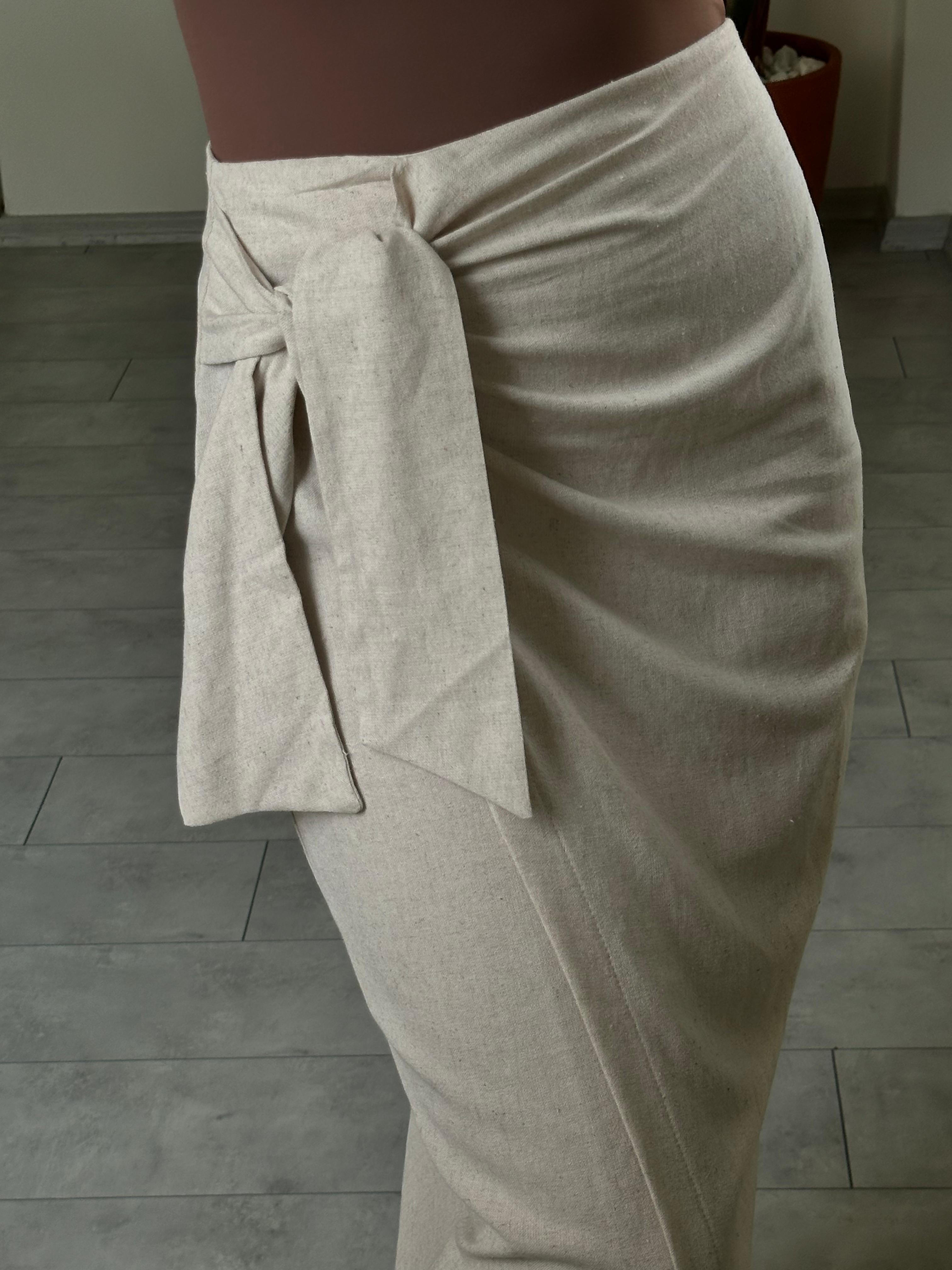 HAM KETEN BAĞLAMALI ETEK