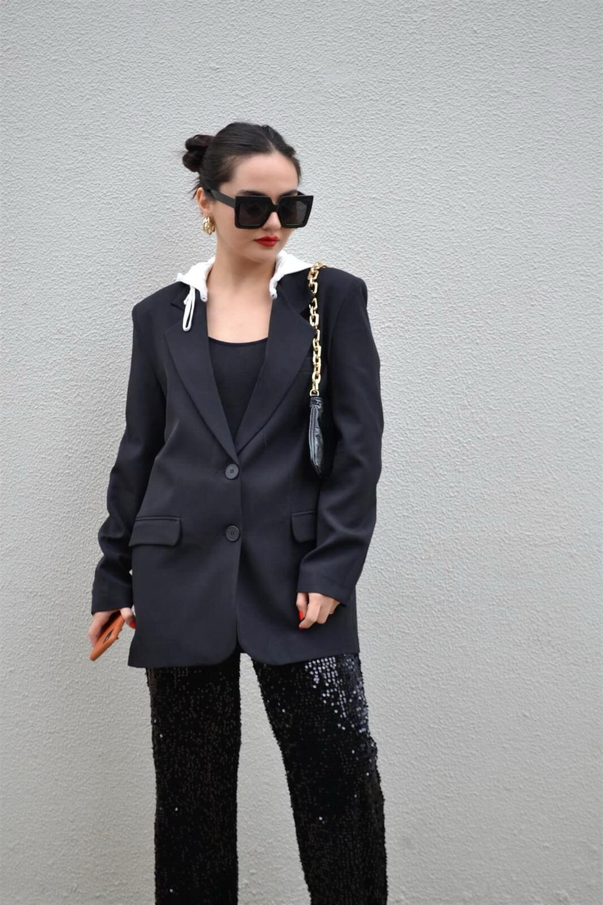 KAPİŞONLU BLAZER CEKET