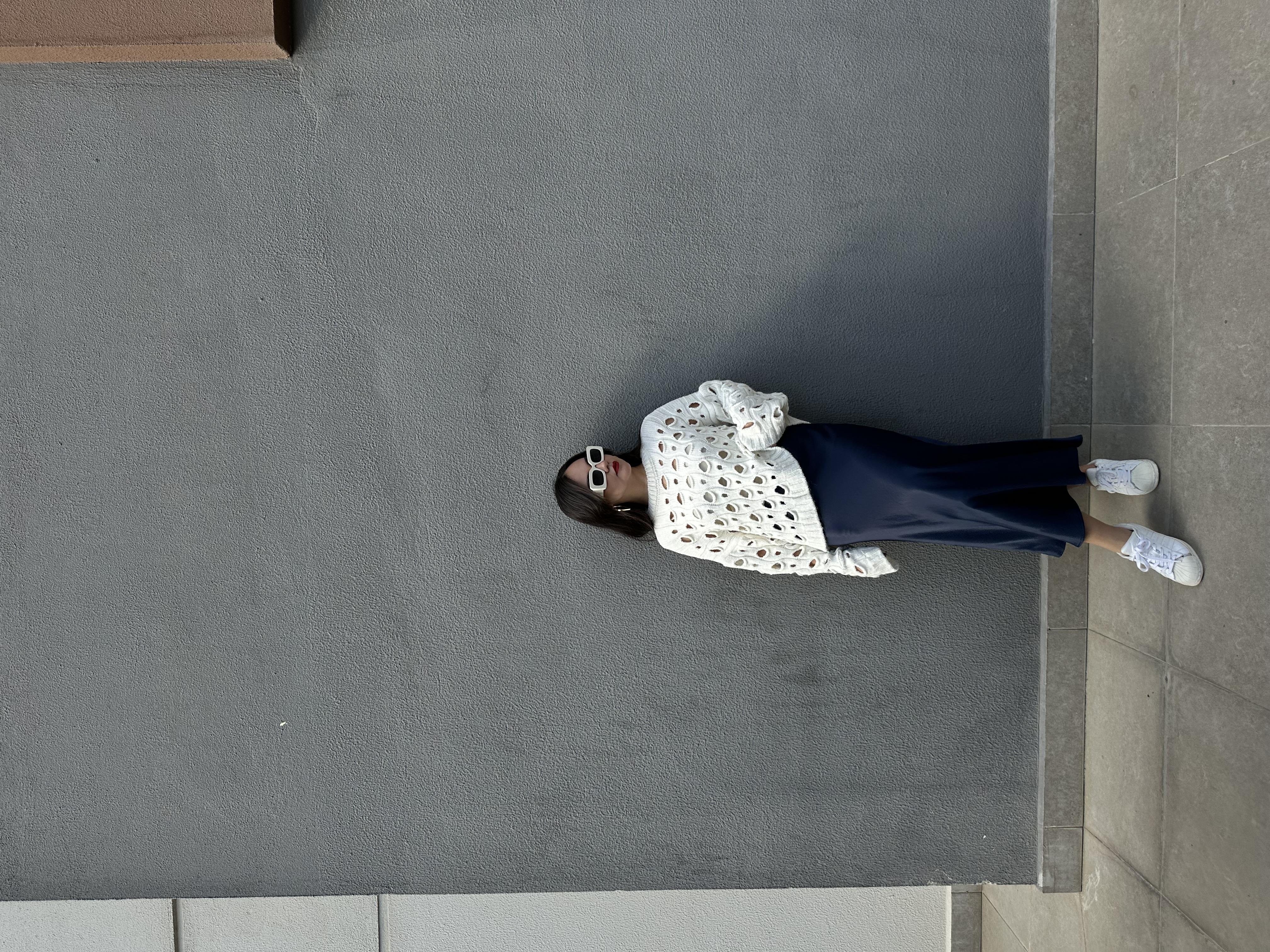 LACİVERT SATEN ETEK