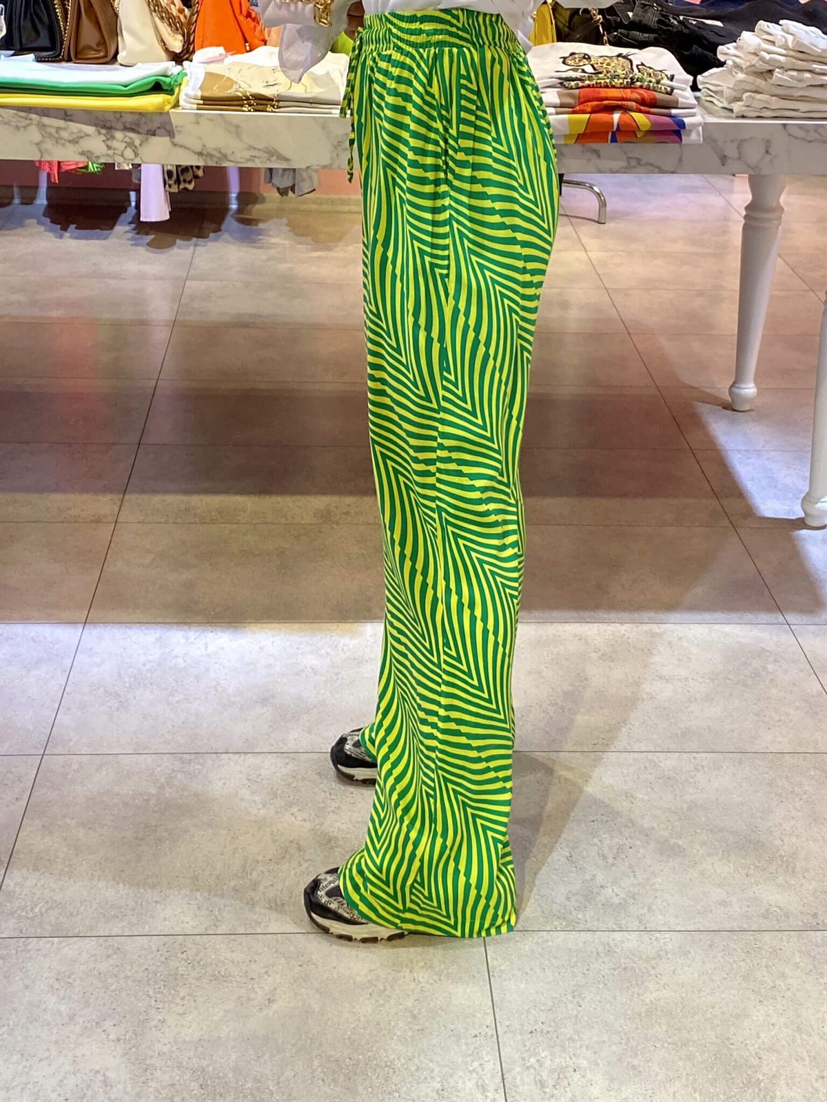 RAHAT KALIP İKİ RENKLİ PANTOLON