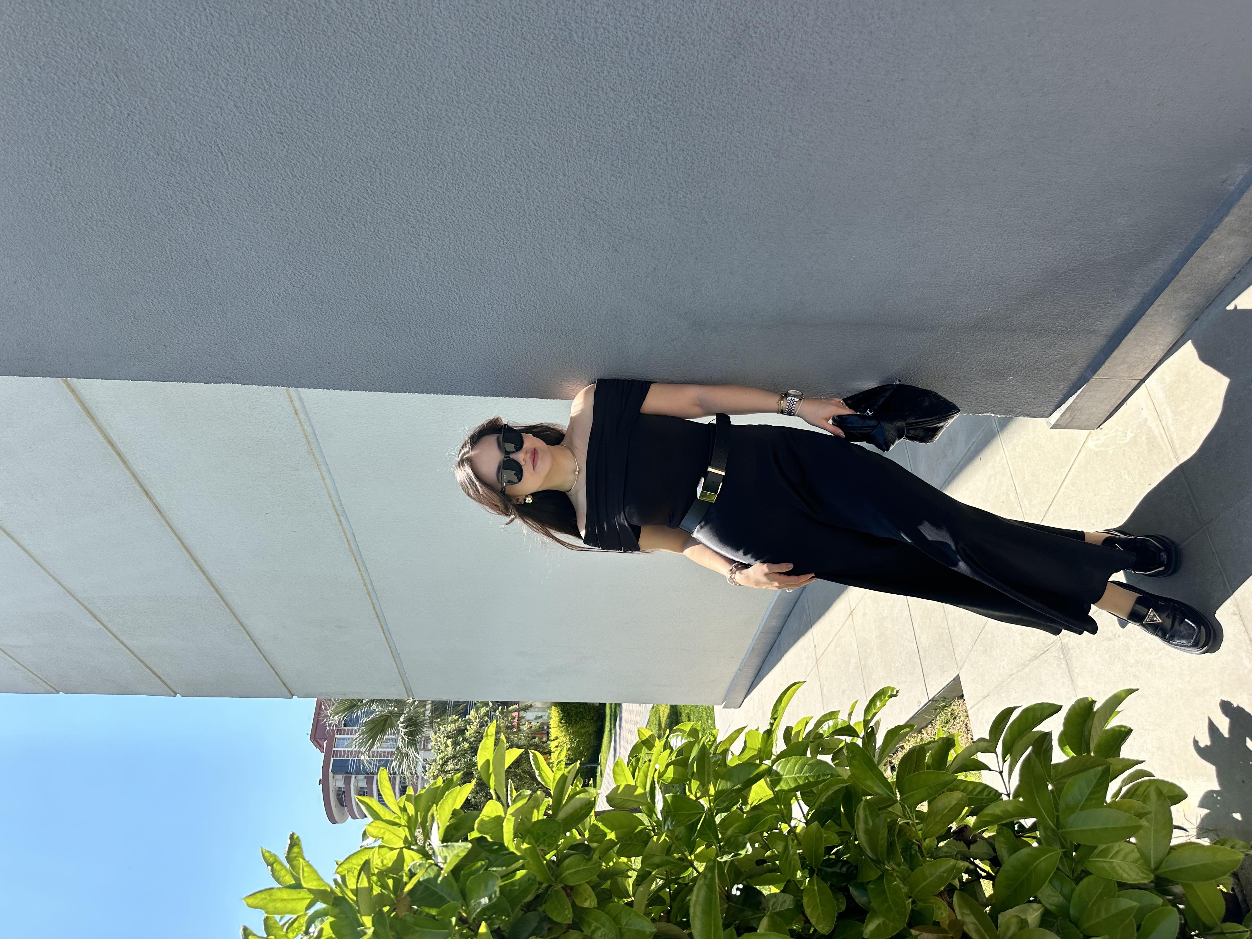 SATEN ETEKLİ ELBİSE