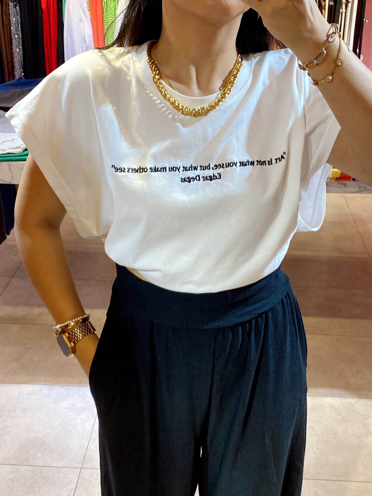 YAZI DESENLİ TSHİRT