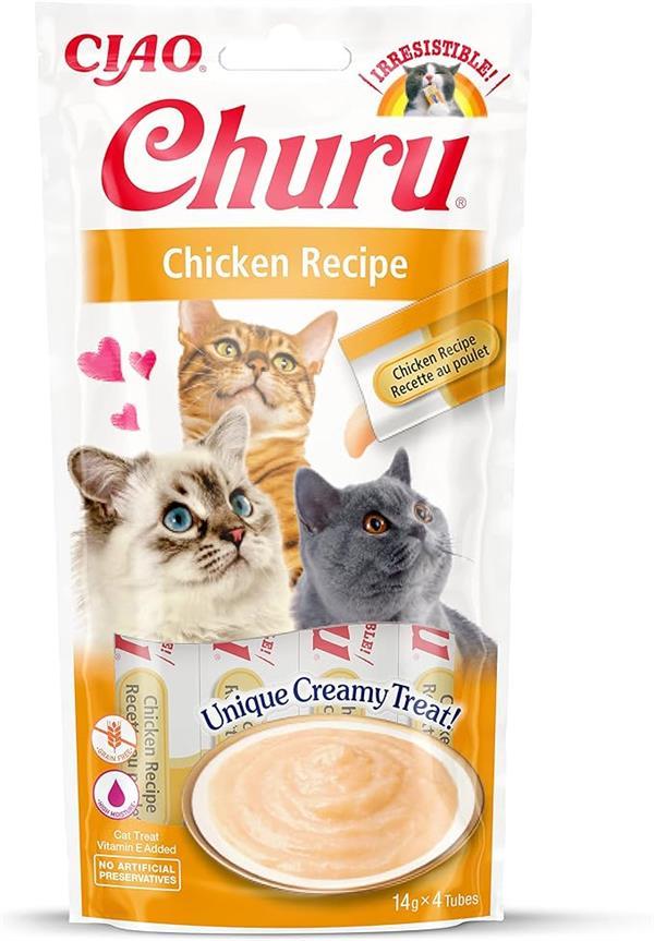 Inaba Ciao Churu Cream Tavuklu Kedi Ödül Kreması 4 x 14 Gr