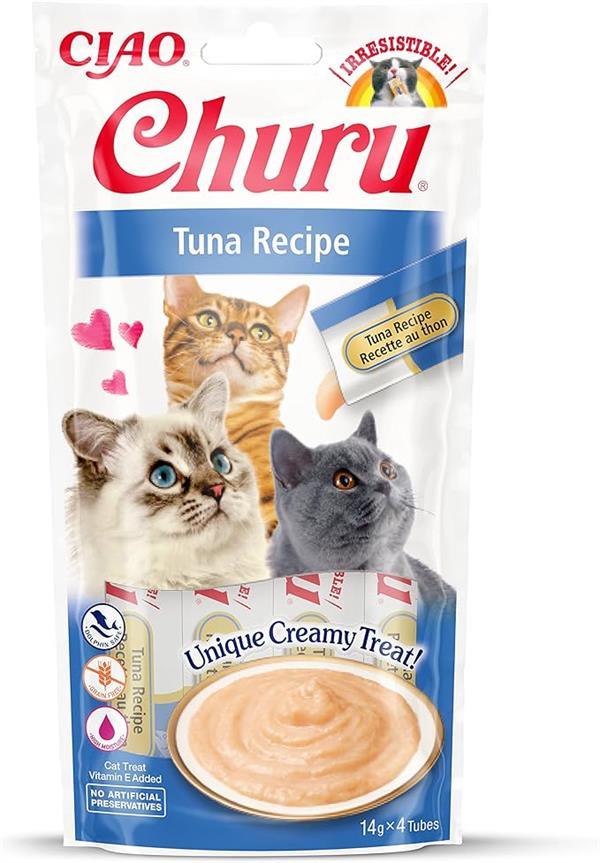 Inaba Ciao Churu Cream Ton Balıklı Kedi Ödül Kreması 4 x 14 Gr