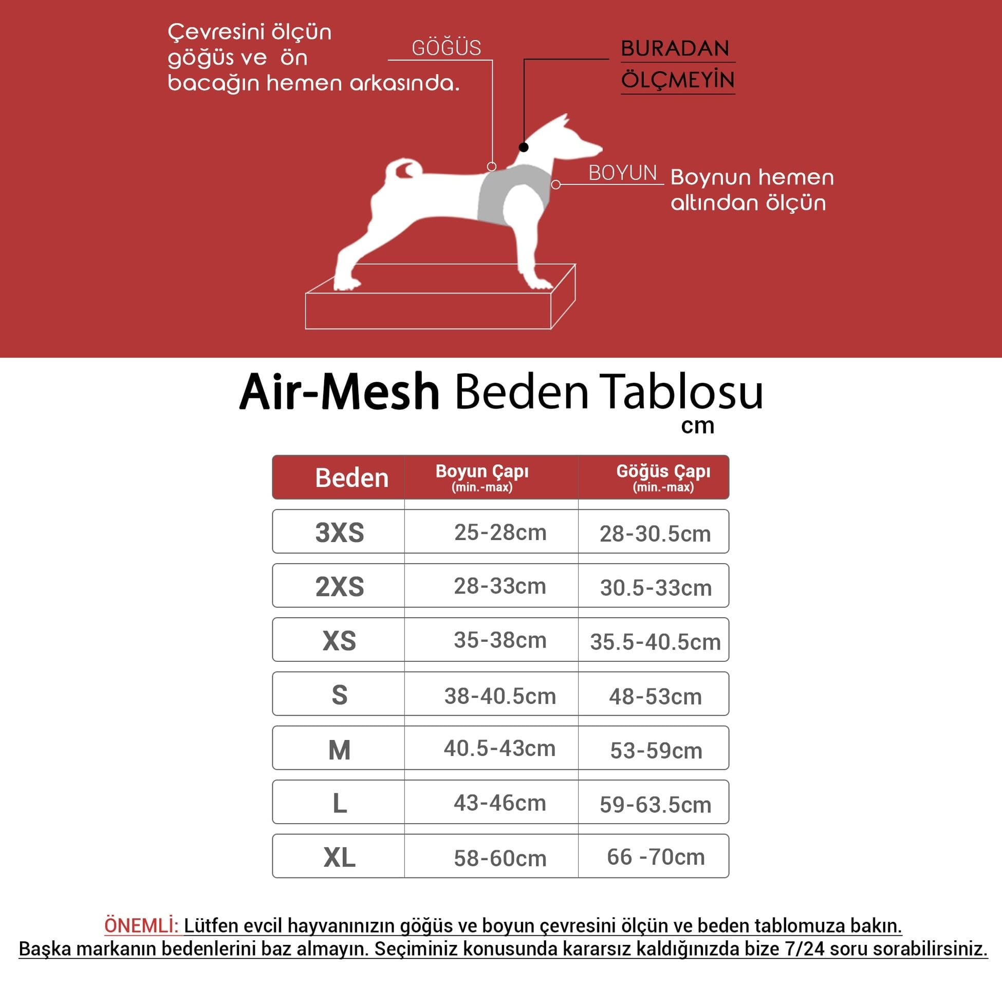 Tailpetz Air-mesh Harness Köpek Göğüs Tasması