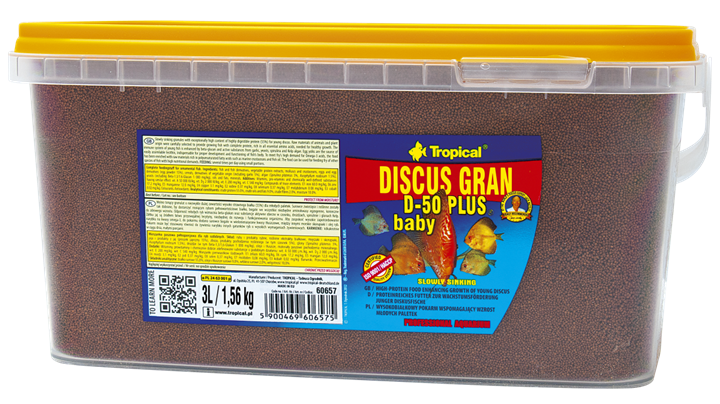 Tropical Discus Gran D-50 Plus Baby 3Lt/1,56Kg