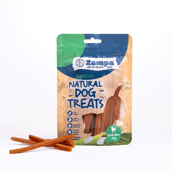 Zampa Köpek Ödül Maması, Kuzu Etli Dilimler - 75g