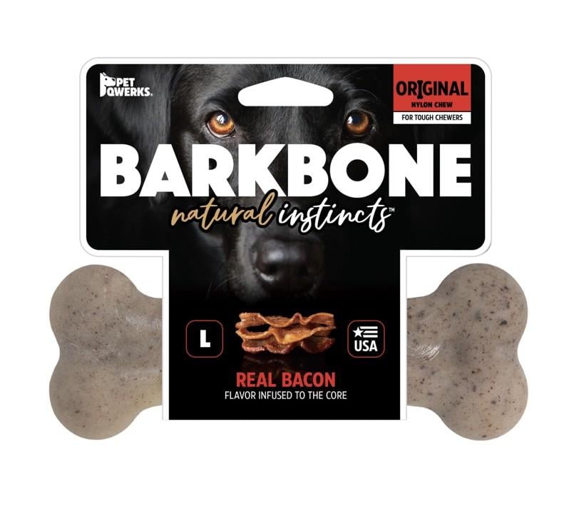 BarkBone Original Bacon Aromalı Bitmeyen Köpek Çiğneme Kemiği (Orta Boy)