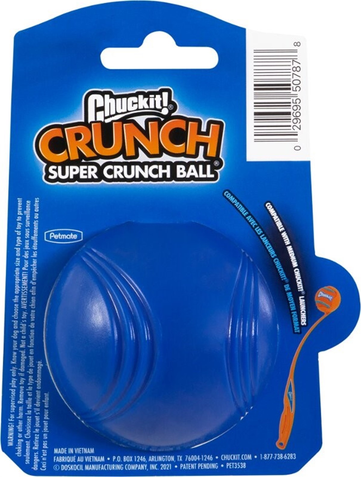 Chuckit! Super Crunch Ball Hışırtılı Köpek Oyun Topu (Orta Boy)