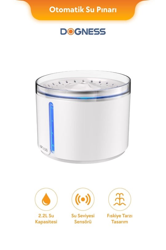 Dogness Akıllı Otomatik Su Pınarı 2.2L